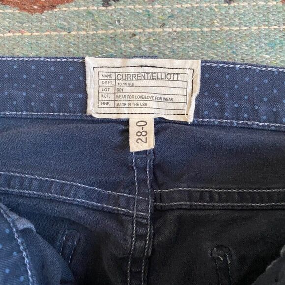 Current/Elliott The Stiletto in Lake Blue Denim Jeans SZ 28 - Picture 8 of 12